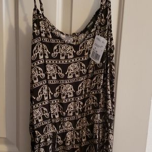 Elephant print romper